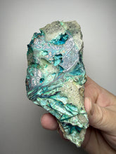 Load image into Gallery viewer, 6” Polished Native Copper in Chrysocolla — Display Specimen (Indonesia)
