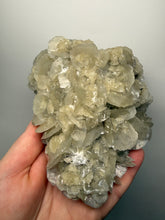 Load image into Gallery viewer, LARGE Silvery Bladed “Rose” Calcite Cluster – Yaogangxian Mine, Hunan, China
