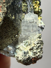 Load image into Gallery viewer, 3” New Find: Huanzala Mine Peru Sphalerite + Chalcopyrite + Apatite + Calcite + Quartz | Collector Display Specimen
