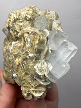 Load image into Gallery viewer, Premium Aquamarine with Mica on Matrix  Collector Mineral Specimen – Nagar Valley, Pakistan
