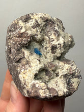 Load image into Gallery viewer, Rare Electric Blue Cavansite on Druzy Matrix – Collector Mineral Specimen | India
