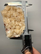 Load image into Gallery viewer, Shiny Pearl Stilbite on Druzy Red Heulandite – High-Grade Collector Mineral Specimen from India
