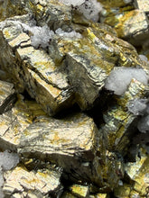 Load image into Gallery viewer, High-Grade Golden Pyrite, Galena &amp; Sphalerite on Quartz | Collector Mineral Specimen | Madan Ore Field, Rhodope Mountains, Bulgaria
