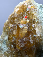 Load image into Gallery viewer, Hessonite Garnet Cluster on Matrix – Natural Collector Specimen from Pakistan | High-Grade Orange-Red Garnet Crystals
