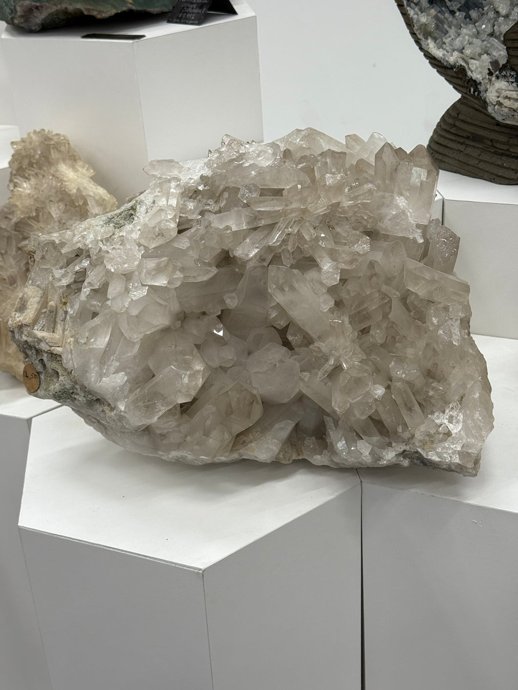 Light smoky quartz cluster 60lbs