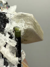 Load image into Gallery viewer, Blue and Dark Green Cap Stak Nala Tourmaline on Cleavelandite Matrix – Haramosh Mountains, Pakistan
