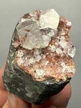 Load image into Gallery viewer, Pink Apophyllite on Red &amp; Green Heulandite – Deccan Traps, Maharashtra, India
