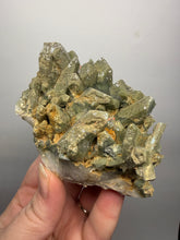 Load image into Gallery viewer, Chlorite-Included Quartz Cluster (Green Phantom Quartz) – Pakistan Mineral Specimen
