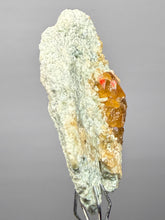 Load image into Gallery viewer, Hessonite Garnet Cluster on Matrix – Natural Collector Specimen from Pakistan | High-Grade Orange-Red Garnet Crystals
