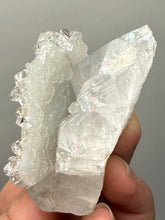 Load image into Gallery viewer, High-Luster Apophyllite with Red Heulandite &amp; Pink Stilbite on Druzy Chalcedony
