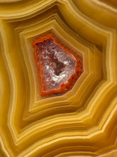 Load image into Gallery viewer, Small High-Grade Laguna Agate with Parallax Effect &amp; Quartz Core – Rare Mexican Collectible Gemstone
