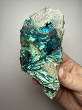 Load image into Gallery viewer, 6” Polished Native Copper in Chrysocolla — Display Specimen (Indonesia)
