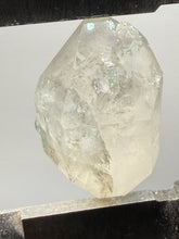 Load image into Gallery viewer, Mint Green Tourmaline on Double Terminated Clear Quartz Crystal | Pegmatite Mineral Specimen from Pakistan
