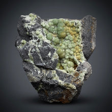 Load image into Gallery viewer, High-Grade Green Wavellite Collectors Specimen - Radiating Botryoidal Crystal Formation - Arkansas, USA
