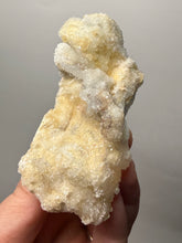 Load image into Gallery viewer, RARE COMBO Moroccan Ram’s Horn Selenite (Gypsum) with Yellow Botryoidal Fluorite Display Specimen
