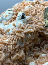 Load image into Gallery viewer, Peach Druzy Heulandite on Matrix – India | Rare Peach Crystal Mineral Specimen for Collectors &amp; Display
