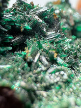 Load image into Gallery viewer, Brochantite Collector Mineral Specimen – Vivid Green Copper Crystals from Morocco
