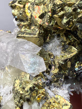 Load image into Gallery viewer, 3.8” New Find: Huanzala Mine Peru Sphalerite + Chalcopyrite + Apatite + Calcite + Quartz | Collector Display Specimen
