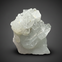 Load image into Gallery viewer, Gemmy Clear Apophyllite on Botryoidal Druzy Chalcedony | Zeolite Mineral Specimen | Maharashtra, India
