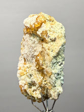 Load image into Gallery viewer, Hessonite Garnet Cluster on Matrix – Natural Collector Specimen from Pakistan | High-Grade Orange-Red Garnet Crystals
