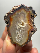 Load image into Gallery viewer, Polished Malawi Agate Half – High-Grade African Banded Agate Display Specimen
