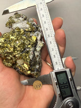 Load image into Gallery viewer, 3.8” New Find: Huanzala Mine Peru Sphalerite + Chalcopyrite + Apatite + Calcite + Quartz | Collector Display Specimen
