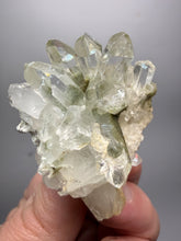 Load image into Gallery viewer, Chlorite-Included Faden Quartz Cluster (Green Phantom Quartz) | Pakistan Mineral Specimen
