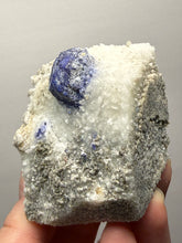 Load image into Gallery viewer, Afghan Lazurite Specimen | Deep Blue Lapis-Grade Crystal on Matrix | Collector Display Mineral
