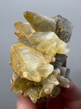 Load image into Gallery viewer, Isometric Fluorite &amp; Scalenohedral Calcite Specimen | Pakistan Mineral Collector Display Piece
