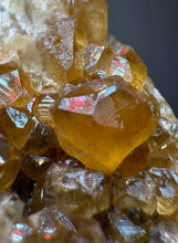 Load image into Gallery viewer, Hessonite Garnet Cluster on Matrix – Natural Collector Specimen from Pakistan | High-Grade Orange-Red Garnet Crystals
