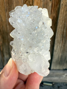 Clear Apophyllite Mineral Specimen • Maharashtra, India