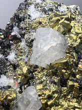 Load image into Gallery viewer, 5.1” New Find: Huanzala Mine Peru Sphalerite + Chalcopyrite + Apatite + Calcite + Quartz | Collector Display Specimen
