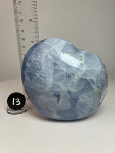 Blue Celestite Heart