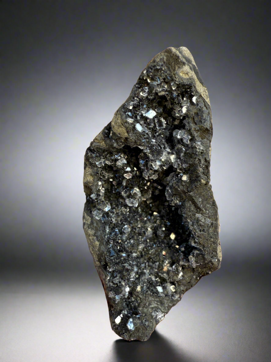 Druzy Black Apophyllite • Maharashtra, India