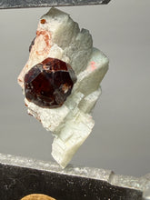 Load image into Gallery viewer, High-Grade Naturally Faceted Red Spessartine Garnet on Matrix — Skardu, Pakistan
