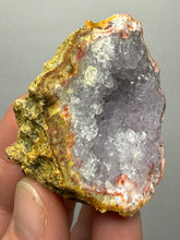 Load image into Gallery viewer, “Goblin Chalcedony” Pink &amp; Purple Druzy Flower Quartz Cluster— Tichka Massif, High Atlas, Morocco
