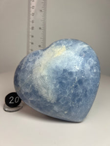 Blue Celestite Heart