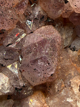 Load image into Gallery viewer, Natural Botryoidal Goethite on Amethyst Cluster | Collector Mineral Specimen | Morocco
