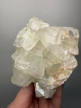 Load image into Gallery viewer, High-Grade Light Green Apophyllite on Pink Stilbite Zeolite | Indian Collector Mineral Specimen
