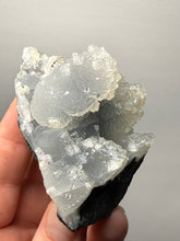 Load image into Gallery viewer, Druzy Chalcedony Stalactite with Druzy Clear Apophyllite | Maharashtra, India
