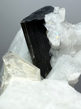 Load image into Gallery viewer, Dark Green Cap Stak Nala Tourmaline on Cleavelandite Matrix – Haramosh Mountains, Pakistan

