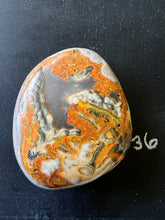 Load image into Gallery viewer, Bumblebee Jasper Agate Palm Stone from West Java, Indonesia • AAA High Grade
