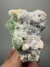 Load image into Gallery viewer, Light Purple Lepidolite with Light Green Tourmaline on Matrix – Pakistan Mineral Specimen | Collector Grade

