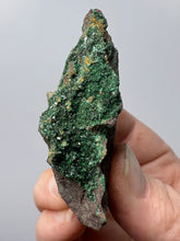 Load image into Gallery viewer, Brochantite Collector Mineral Specimen – Vivid Green Copper Crystals from Morocco
