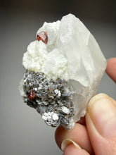 Load image into Gallery viewer, High-Grade Naturally Faceted Red Spessartine Garnet on Matrix — Skardu, Pakistan
