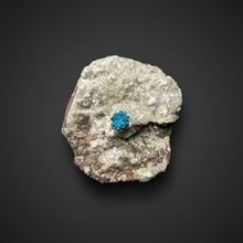 Load image into Gallery viewer, Rare Electric Blue Cavansite on Druzy Matrix – Collector Mineral Specimen | India
