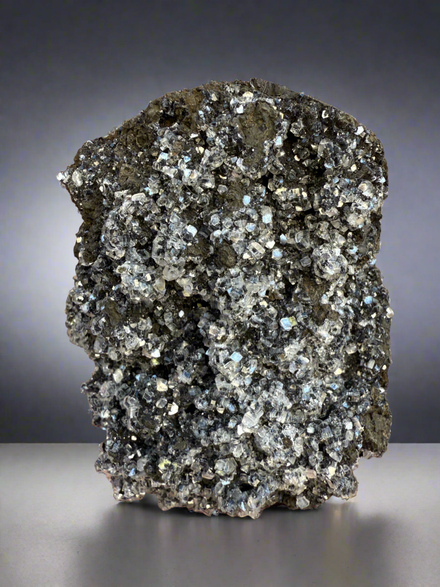 Druzy Black Apophyllite • Maharashtra, India