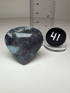 Blue Trolleite from Brazil • Heart