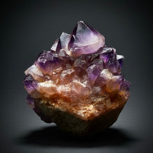 Load image into Gallery viewer, Premium Hematite-Phantom Deep Magenta Ametrine Cluster | Deccan Traps, India | Collector Mineral Specimen
