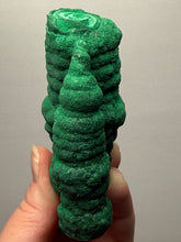 Load image into Gallery viewer, 3.6” High-Grade Malachite Stalactite “Cave” Formation | DR Congo | Mineral Collector Specimen

